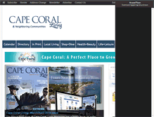 Tablet Screenshot of capecorallivingmagazine.com
